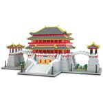 Lezi 8187 World Architecture China Ancient Tang Paradise Palace DIY Mini Diamond Blocks Bricks Building Toy for Children no Box 6