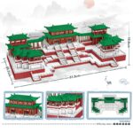 Lezi 8203 World Architecture Ancient Daming Palace Emperor Pavilion Mini Diamond Blocks Bricks Building Toy for Children no Box 2