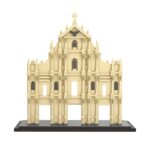 Lezi 8053 World Architecture Macao Ruins of St. Paul Gate Church DIY Mini Diamond Blocks Bricks Building Toy for Children no Box 4