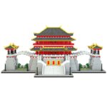 Lezi 8187 World Architecture China Ancient Tang Paradise Palace DIY Mini Diamond Blocks Bricks Building Toy for Children no Box 3
