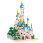 Lezi 8240 World Architecture Paris Dream Castle Tower Garden Model Mini Diamond Blocks Bricks Building Toy for Children no Box 4