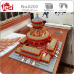 Lezi 8200 World Architecture Ziwei Palace Emperor House Temple Model Mini Diamond Blocks Bricks Building Toy for Children no Box 1
