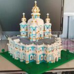 Lezi 8042 World Architecture Smolny Cathedral Church Monastery DIY Mini Diamond Blocks Bricks Building Toy for Children 6