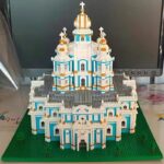 Lezi 8042 World Architecture Smolny Cathedral Church Monastery DIY Mini Diamond Blocks Bricks Building Toy for Children 3
