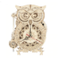 Robotime Rokr 161pcs Creative DIY 3D Owl Clock Wooden Model Building Block