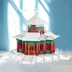 Lezi 8210 World Architecture Ancient Emperor Snowy Spring Palace DIY Mini Diamond Blocks Bricks Building Toy for Children no Box 4