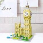 Lezi 8190 World Architecture London Elizabeth Tower Big Ben Tree DIY Mini Diamond Blocks Bricks Building Toy for Children no Box 2