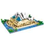 Lezi 8008 World Architecture Sydney Opera House Ship Boat Tree Ocean Mini Diamond Blocks Bricks Building Toy for Children no Box 6