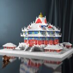 Lezi 8051 World Architecture Snow Imperial Palace Turret Tower DIY Mini Diamond Blocks Bricks Building Toy for Children no Box 2
