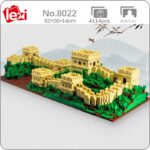 Lezi 8022 World Architecture China The Great Wall Beacon Tower Model Mini Diamond Blocks Bricks Building Toy for Children no Box 1