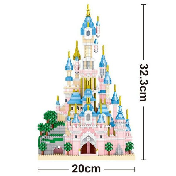 Lezi 8240 World Architecture Paris Dream Castle Tower Garden Model Mini Diamond Blocks Bricks Building Toy for Children no Box 3