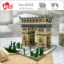 Lezi 8004 World Architecture Paris Triumphal Arch Gate 3D Model DIY Mini Diamond Blocks Bricks Building Toy for Children no Box 1