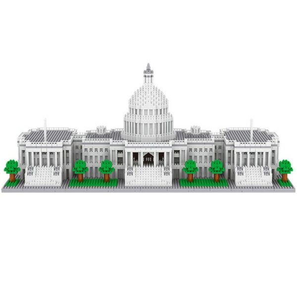 Lezi 8045 World Architecture United States Capitol Congress Building Mini Diamond Blocks Bricks Building Toy for Children no Box 3