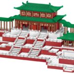 Lezi 8203 World Architecture Ancient Daming Palace Emperor Pavilion Mini Diamond Blocks Bricks Building Toy for Children no Box 5