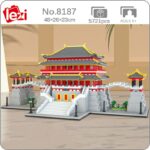 Lezi 8187 World Architecture China Ancient Tang Paradise Palace DIY Mini Diamond Blocks Bricks Building Toy for Children no Box 1