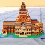 Lezi 8033 World Architecture USA Harvard University School Garden 3D Mini Diamond Blocks Bricks Building Toy for Children no Box 4