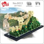Lezi 8013 World Architecture China Ancient Great Wall Tree Flower 3D Mini Diamond Blocks Bricks Building Toy for Children no Box 1