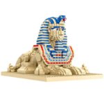 Lezi 8195 World Architecture Pharaoh Sphinx Desert Monster Statue 3D Mini Diamond Blocks Bricks Building Toy for Children 6