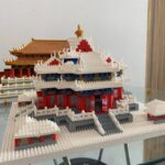 Lezi 8051 World Architecture Snow Imperial Palace Turret Tower DIY Mini Diamond Blocks Bricks Building Toy for Children no Box 5