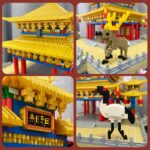 Lezi 8207 Ancient Architecture Old Summer Palace Pavilion Animal DIY Mini Diamond Blocks Bricks Building Toy for Children no Box 4