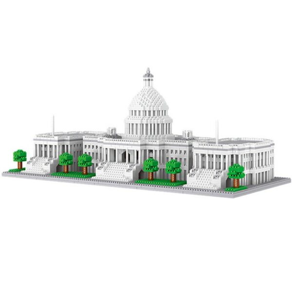 Lezi 8045 World Architecture United States Capitol Congress Building Mini Diamond Blocks Bricks Building Toy for Children no Box 6