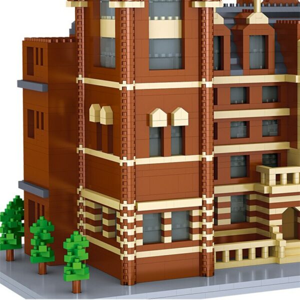 Lezi 8035 World Architecture Royal College of Music School Model DIY Mini Diamond Blocks Bricks Building Toy for Children no Box 4