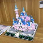 Lezi 8025 World Architecture Pink Dream Garden Castle Amusement Park Mini Diamond Blocks Bricks Building Toy for Children no Box 5