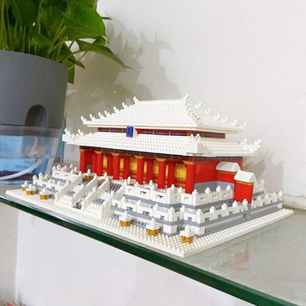 Lezi 8049 World Architecture Hall of Supreme Harmony Taihe Palace 3D Mini Diamond Blocks Bricks Building Toy for Children no Box 5
