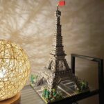 Lezi 8002 World Architecture France Paris Eiffel Tower 3D Model DIY Mini Diamond Blocks Bricks Building Toy for Children 5