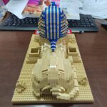 Lezi 8195 World Architecture Pharaoh Sphinx Desert Monster Statue 3D Mini Diamond Blocks Bricks Building Toy for Children 5