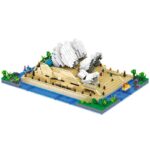 Lezi 8008 World Architecture Sydney Opera House Ship Boat Tree Ocean Mini Diamond Blocks Bricks Building Toy for Children no Box 4