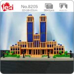 Lezi 8205 World Architecture Fudan University College School Model Mini Diamond Blocks Bricks Building Toy for Children no Box 1