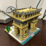 Lezi 8004 World Architecture Paris Triumphal Arch Gate 3D Model DIY Mini Diamond Blocks Bricks Building Toy for Children no Box 6