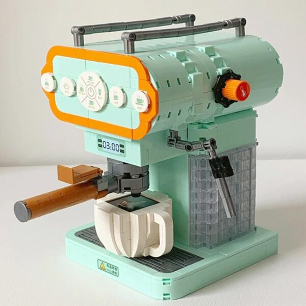 Lezi 01008 Household Automatic Multifunction Coffee Maker Drink Machine Blocks Bricks Building Toy 5