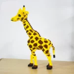 Balody 16065 Animal World Yellow Giraffe Deer Stand Pet 3D Model DIY Mini Diamond Blocks Bricks Building Toy for Children 2