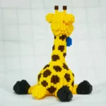 Balody 16083 Animal World Yellow Giraffe Sit Pet 3D Model DIY Mini Diamond Blocks Bricks Building Toy for Children 4