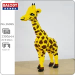 Balody 16065 Animal World Yellow Giraffe Deer Stand Pet 3D Model DIY Mini Diamond Blocks Bricks Building Toy for Children 1