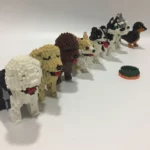 PZX Schnauzer Dachshund Husky Collie Sheepdog Corgi Teddy Dog Animal Pet Doll DIY Mini Diamond Blocks Bricks Building Toy no box 4