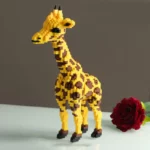 Balody 16065 Animal World Yellow Giraffe Deer Stand Pet 3D Model DIY Mini Diamond Blocks Bricks Building Toy for Children 3