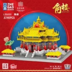 LEZI Mini Blocks Architecture Building Bricks Toys Chinese Palace Courtyard Royal Garden Juguetes Kids Gift Girl Present LZ8231 3